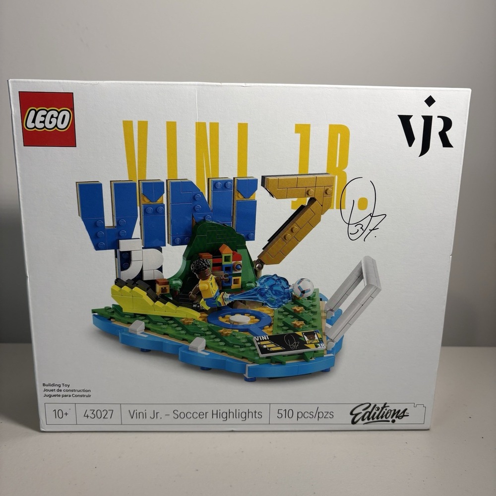 Lego Editions Vini Jr Soccer Highlights Set 43027   510 PCS NEW